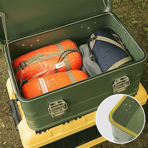 camping storage box metal|best storage boxes for camping.